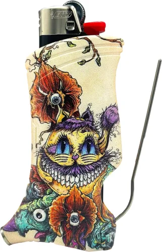 Miniatura 11 de Toker Poker - Estuche para encendedor Bic Multiherramienta, Colección Alice - Herramienta Todo en Uno para Acampar y Otros (HoneyHatter)