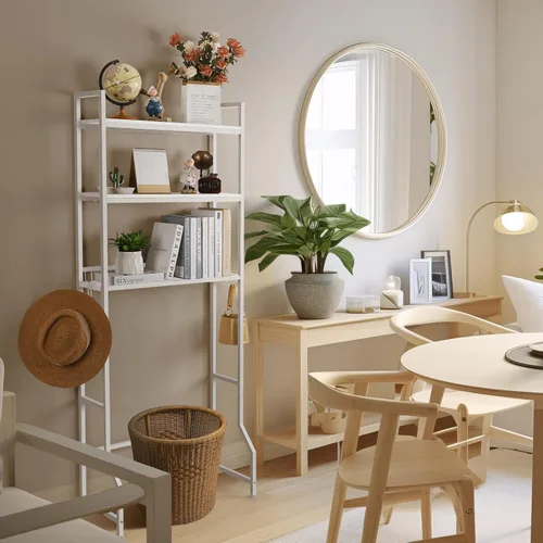 Miniatura 5 de Estante de almacenamiento sobre el inodoro de 3 niveles sobre el inodoro, organizador de baño de madera detrás del inodoro, estante de pie con 4