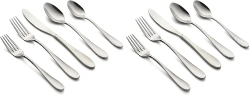 Miniatura 4 de Cambridge Silversmiths Whisper Mirror - Juego de cubiertos de 20 piezas, servicio para 4