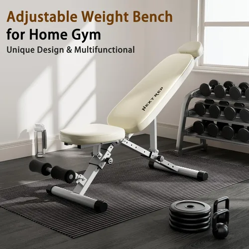Miniatura 2 de Banco de pesas ajustable para gimnasio en casa, banco de entrenamiento para press de banca, entrenamiento de cuerpo completo, inclinación