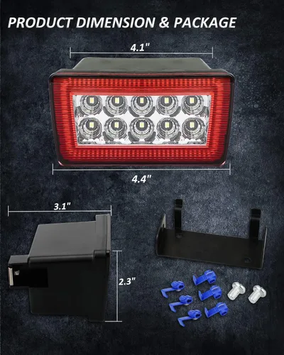 Miniatura 6 de Bestview 5-En-1 Kits de ensamble de luces antiniebla traseras LED Compatibles para Subaru WRX STI Impreza XV Crosstrek 2011-2021, función como luces