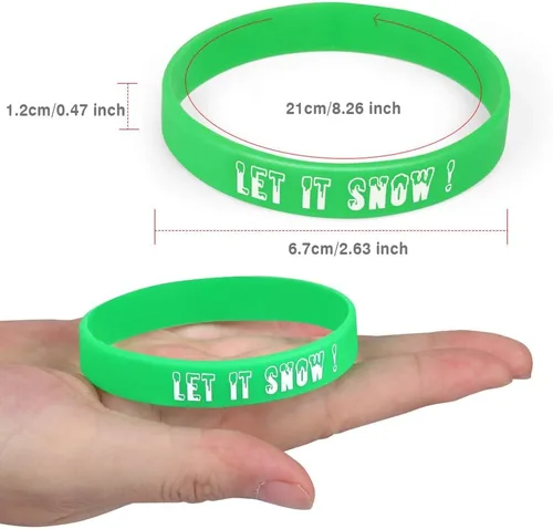 Miniatura 3 de Coogam 40 pulseras de silicona de Navidad, accesorios de goma de Navidad, regalo para niños y adultos, regalos para calcetines de Navidad