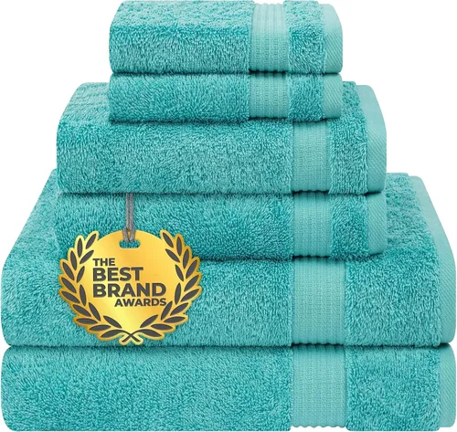 Miniatura 131 de Cotton Paradise - Juego de 4 toallas de mano para baño, 100% algodón turco, toallas suaves y absorbentes para la cara, toallas de mano color gris
