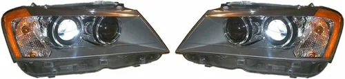 Miniatura 7 de KarParts360: Para BMW X3 faro Asamblea 2011 12 13 2014 lado del conductor LED negro vivienda CAPA certificado BM2502172