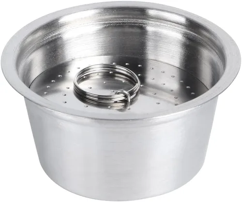Miniatura 9 de Oumefar Relleno de café recargable, cápsulas de café reutilizables de acero inoxidable con tapa de silicona, taza de cápsula de café recargable