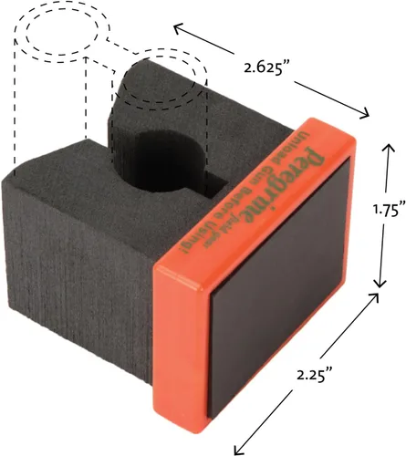 Miniatura 7 de Peregrine Field Gear Organizador de pistola magnética con velcro para vehículo, seguro para armas, ciego, hasta 12 Ga Orange