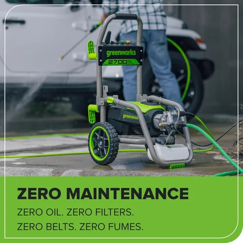 Miniatura 12 de Greenworks Pro Sin Escobillas 2700 PSI (Certificado CSA) 2.3 GPM Máx. / 1.2 GPM Lavadora a Presión Eléctrica