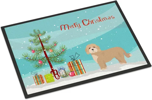 Miniatura 90 de Caroline's Treasures CK3799MAT Akita Shepherd - Tapete de árbol de Navidad de 18 x 27 pulgadas, tapete para puerta delantera, interior y exterior