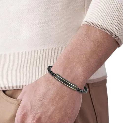 Miniatura 4 de Van Heusen Pulsera de identificación de cadena de acero inoxidable para hombre
