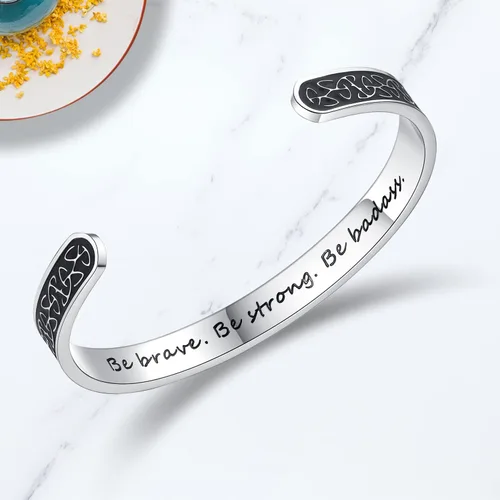 Miniatura 3 de TONY & SANDY - Brazaletes motivacionales para mujeres, adolescentes o niñas, regalos de cumpleaños personalizados para mamá, hija, hermana o amigas