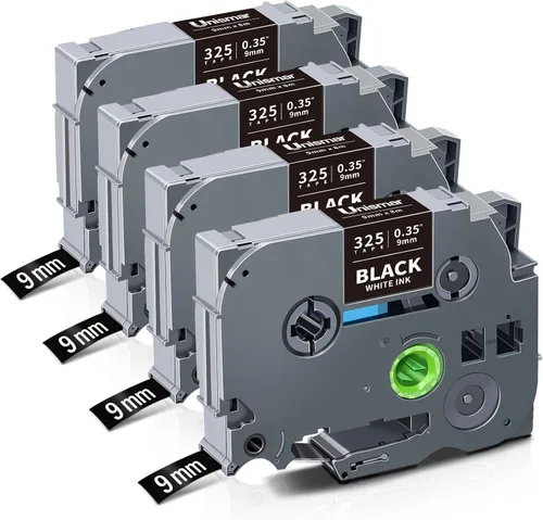 Miniatura 10 de Unismar Compatible con cinta adhesiva Brother TZe-315 TZ315 TZe de 0.236 in 0.23 de 0.236 in 0.23 de color blanco sobre negro para PTD220 PTD200