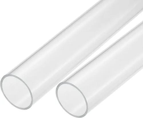 Miniatura 18 de MECCANIXITY Tubo acrílico transparente rígido redondo 18mm (0.7") ID 0.866 in (7/8") OD 14" para lámparas y linternas, sistema de refrigeración por
