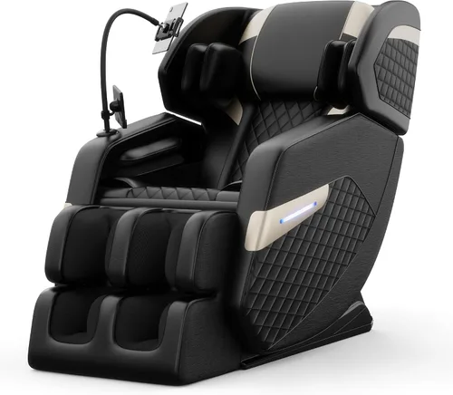Silla de masaje de cuerpo completo, silla de masaje de gravedad cero con modos automáticos, masaje con bolsa de aire, masaje de pies, calefacción,