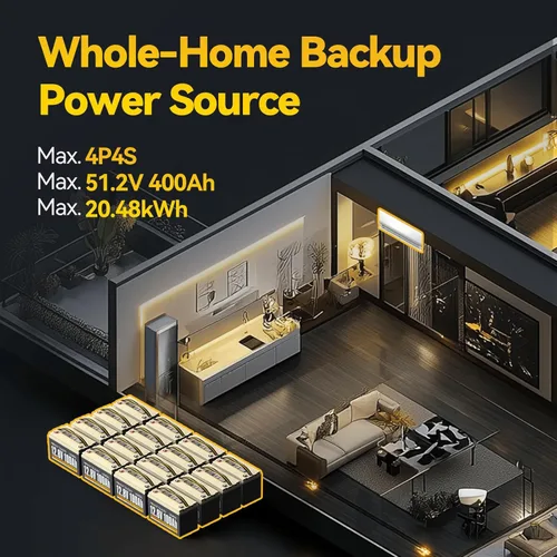 Miniatura 7 de Power Queen Paquete de 2 baterías LiFePO4 de 12 V 100 Ah, BMS integrado de 100 A, batería de litio de 2560 Wh, hasta 15000 ciclos, soporte