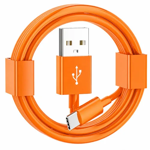 Cable Carplay naranja de 1.5 pies para iPhone 17/16/15, cable USB A a USB C compatible con iPhone 17Air, 17/16/15 Pro Max, 17E/16E/Plus, iPad