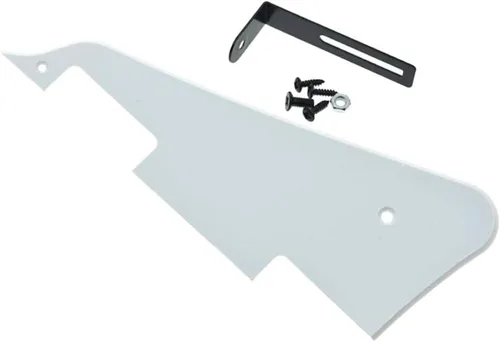 Miniatura 33 de KAISH Golpeador de guitarra LP blanco envejecido de 3 capas con soporte cromado para Epiphone Les Paul
