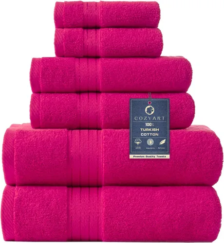 Miniatura 52 de COZYART - Juego de 3 toallas de baño de algodón, color naranja quemado, grandes y gruesas, 19.17 oz/yd², incluye 1 toalla de baño, 1 toalla de mano