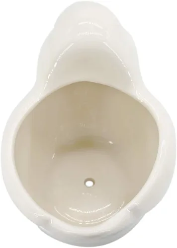 Miniatura 6 de GeLive Maceta de Cerámica para Suculentas de Pájaro Blanco, Maceta para Plantas de Animales, Florero, Caja de Alféizar de Ventana para Bonsái