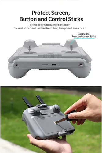 Miniatura 5 de 2 en 1 controlador RC cubierta protectora parasol compatible con DJI RC control remoto para Mini 3/Mini 3 Pro/Air2S/Mavic 3/Mavic 3 Classic Drone