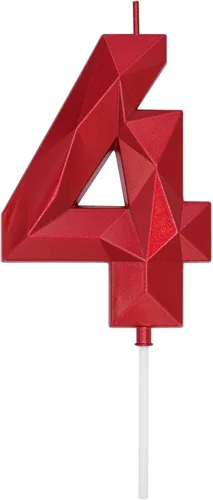 Miniatura 42 de DERVENTA Velas de cumpleaños con números grandes, 3D, color rosa, 3.7 pulgadas, decoración para tartas de fiesta, 1 pieza (número 3 rosa)