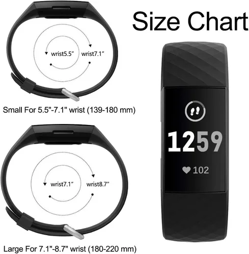 Miniatura 7 de Hamile - Extensibles compatibles con Fitbit Charge 4 / Fitbit Charge 3 / Fitbit Charge 3 SE, extensible de repuesto impermeable para reloj