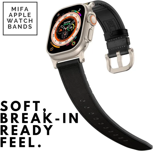 Miniatura 2 de Compatible con Apple Watch Band de 1.929 in 1.811 in 1.772 in 1.732 in 1.654 in, correas híbridas de silicona Mifa para hombres y mujeres, correa