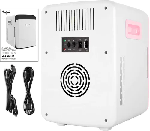 Miniatura 8 de Cooluli minirefrigerador de 10 L para habitación, auto, escritorio de oficina y dormitorio universitario; enfriador y calentador portátil de 12 V