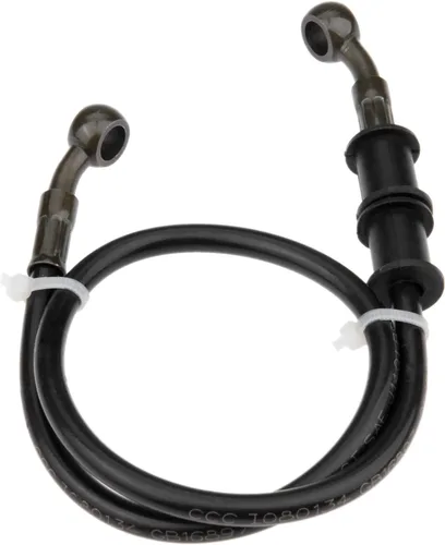Línea hidráulica de freno para motocicleta, 60 cm / 23.6 pulgadas, manguera de aceite de embrague trenzada, manguera de freno inoxidable de repuesto