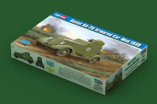 Miniatura 2 de Hobby Boss Soviet BA-20 Armored Car Mod.1939 Model Kit (1/35 Scale)