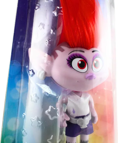 Miniatura 4 de DREAMWORKS TROLLS Stylin' Barb Fashion Doll con vestido extraíble y accesorio para el cabello, inspirada en Trolls World Tour, niñas de 4 años