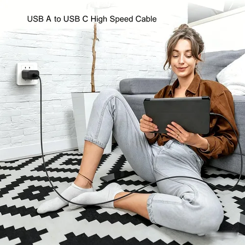 Miniatura 8 de Cable de carga corto USB A a USB C de 1.5 pies, cable de carga Carplay para iPhone 17/16/15, iPhone 17E/16E, 15/16/17 Pro Max 15 16 Plus, iPad 10ª