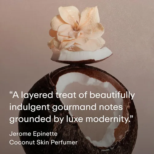 Miniatura 5 de PHLUR Coconut Skin Body Mist - Bruma de fragancia para cabello y cuerpo - Spray corporal de coco con caramelo, flores blancas, sándalo y ámbar