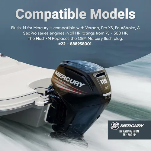 Miniatura 7 de Kit de Enjuague de Conexión Rápida para Motores Fuera de Borda Mercury, Suzuki, Yamaha y Honda – Adaptador de Enjuague Marino con Sello de Junta