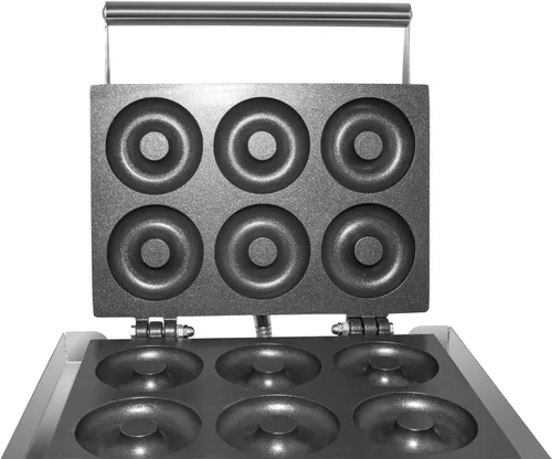 Miniatura 5 de GorillaRock Mini Donut Maker Máquina eléctrica para hacer donas 110 V (6 redondas)