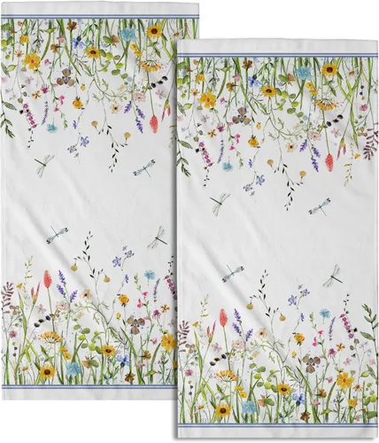 Miniatura 57 de Giwawa Toallas de Mano Verdes Bosque Nebuloso Set de 2 Montaña Bosque Suave Toallas de Huésped Toallas de Cara Baño Decoraciones Finas Toallas