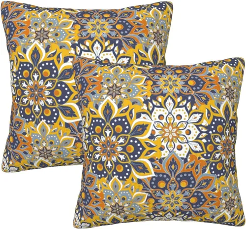 Miniatura 14 de Juego de 2 fundas de almohada con estampado de leopardo abstracto de animales africanos y vida silvestre, retro, fundas de almohada para decoración