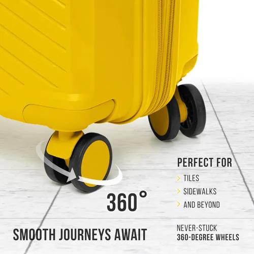 Miniatura 6 de Feelway Maleta de mano dura duradera, diseño expandible con ruedas giratorias dobles de 360, bloqueo TSA, asa telescópica, cremallera segura