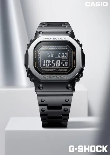 Miniatura 4 de Casio GMW-B5000 Series G-Shock Reloj de pulsera, control de radio solar equipado con Bluetooth, multiacabado negro (acero inoxidable), Multiacabado