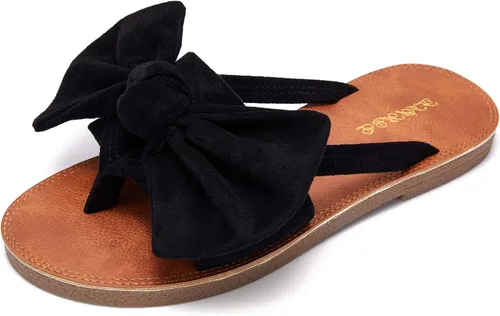 Miniatura 4 de FISACE - Sandalias de gladiador planas para mujer con tira para el dedo del pie