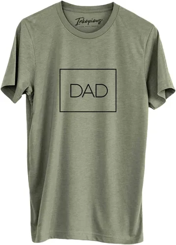 Inkopious Camiseta para papá - Regalo para el día del padre por primera vez - Unisex con cuello redondo pequeño, color gris