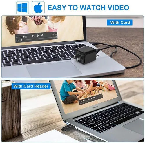 Miniatura 5 de Cargador USB WiFi de cámara inteligente, cargador de cámara, cámara de niñera, detección de movimiento, cámara de seguridad inalámbrica