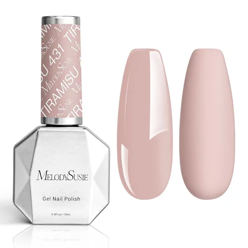 Miniatura 46 de MelodySusie Esmalte de uñas de gel grueso color rosa nude, 0.5 fl oz removible con remojo UV LED Funny Bunny esmalte de gel rosa, regalo de Navidad