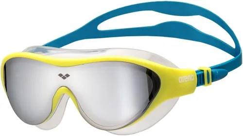 Miniatura 10 de ARENA Unisex Youth The One Junior Swim Mask Goggles for Boys and Girls Ages 6 to 12 Large Fit Polycarbonate Lens Humo Oscuro/Agua/Negro
