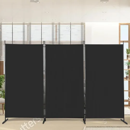 Miniatura 6 de Pantalla de privacidad plegable portátil de 3 paneles, divisor de habitación de 6 pies, divisores de pared portátiles de oficina, divisores
