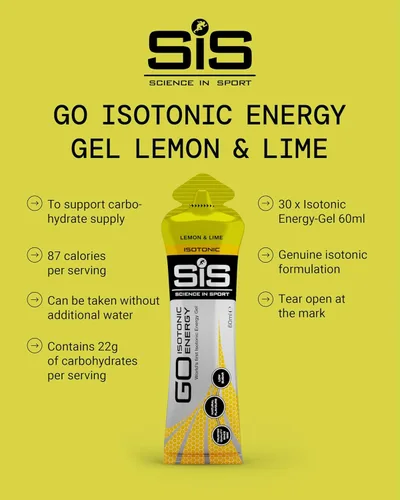 Miniatura 3 de SiS GO - Gel energético isotónico, 2.0 fl oz, paquete de 30 unidades, limón y lima Lima limón