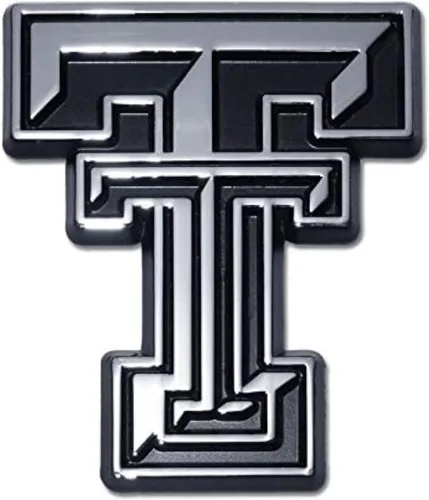 Texas Tech Emblem Red Raiders - Emblema de metal prémium para automóvil (cromado)