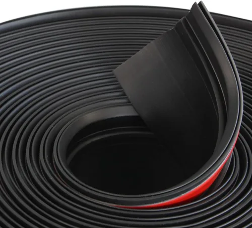Miniatura 7 de Combo de gomas negras deslizables para caravanas 018-312-EKD y 018-341 EK Limpiaparabrisas D-Seal de 1 x 15/16 x 35 pies y base de sello de 1/2