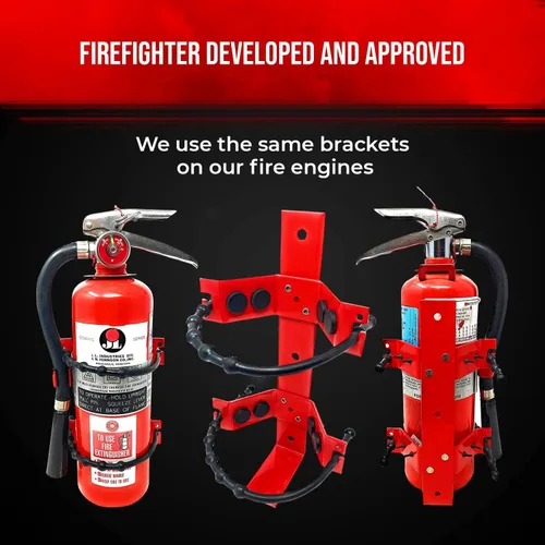 Miniatura 7 de Soporte de montaje para extintor de incendios resistente para extintores de incendios de 2.5 libras y 5 libras, montaje en tu automóvil o vehículo
