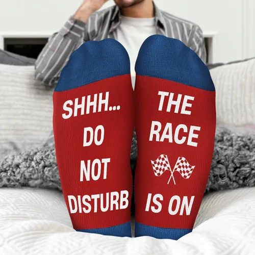 Miniatura 7 de VICRAZY Coche de Carreras, Calcetines de Coche Deportivo para Hombres, Mujeres - Regalos de Fórmula 1, Calcetines de Carreras, Rellenos de Media