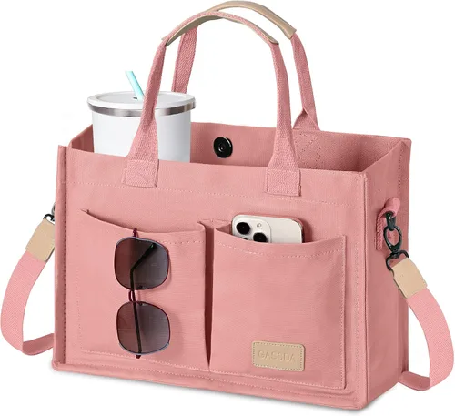 Miniatura 21 de GASSDA Canvas Tote Bag for Women Crossbody Work Purse with Pockets Top Handle Handbag Satchel Bags for Travel Nurse Teacher